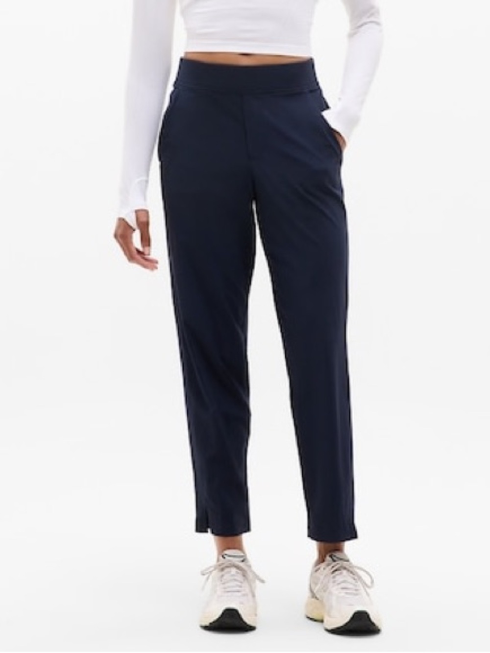 Athleta Brooklyn Navy Blue Ankle Jogger Pants